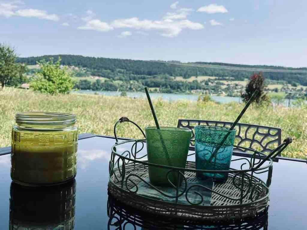 La Parenthese Vue Lac Les Grangettes 외부 사진